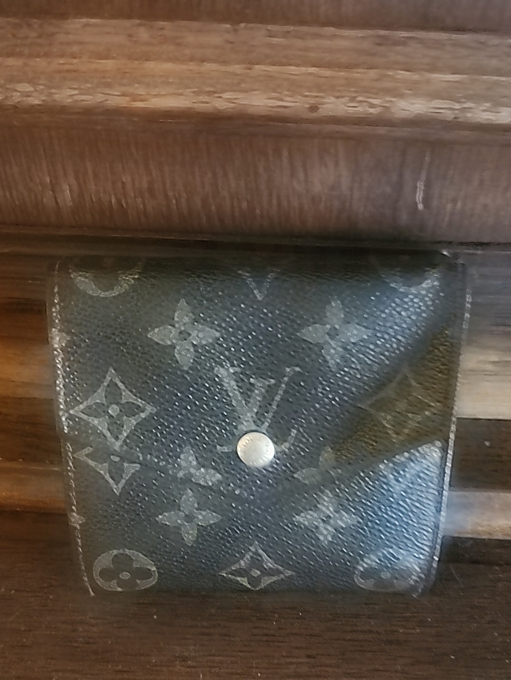 Louis Vuitton Brown Monogram Compact Cash And Coin Wallet